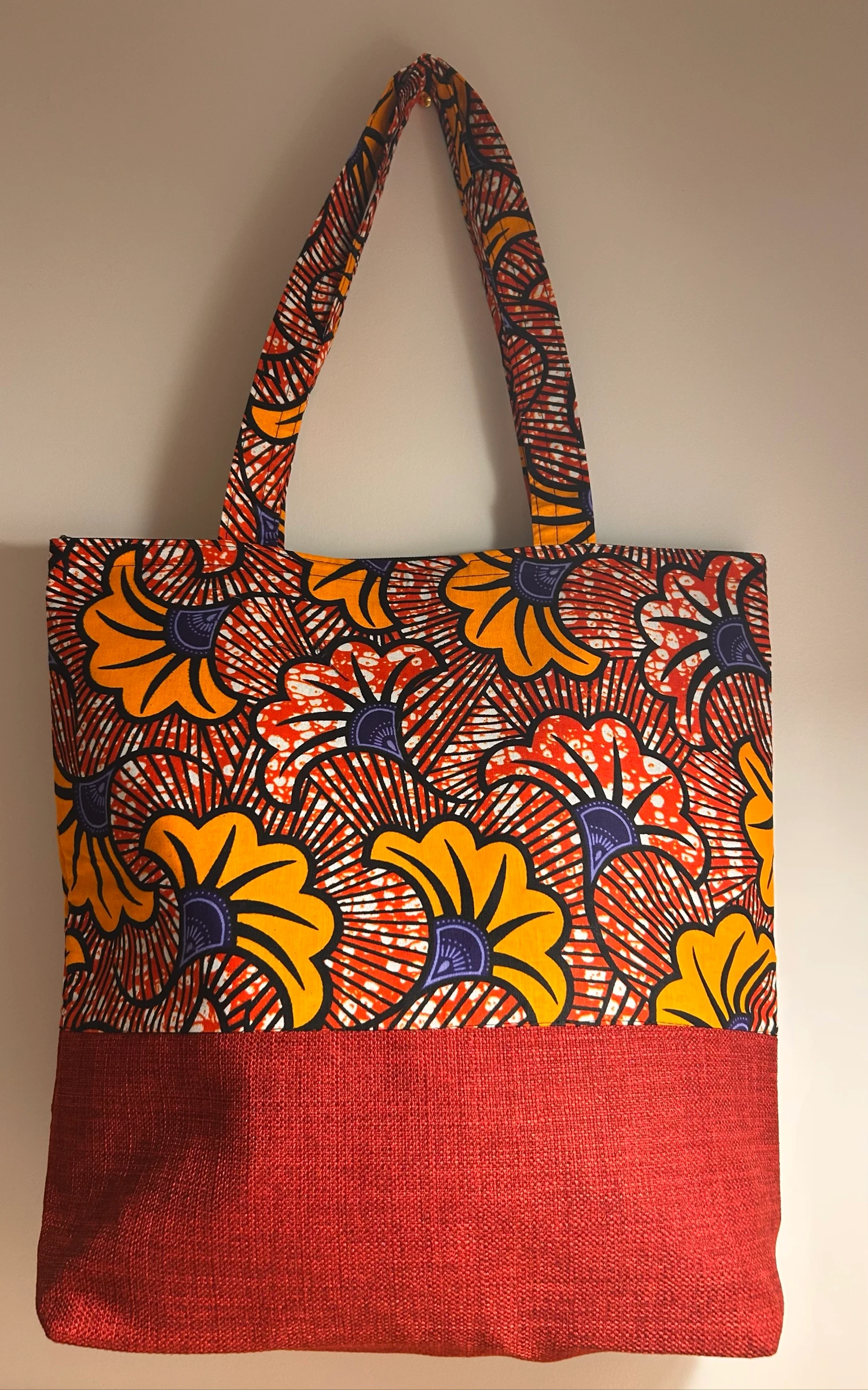 Sac cabas en tissu wax - pièce unique – Sac africain